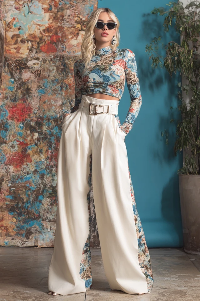 Coastal Cowgirl Holiday Wide‑Leg Pants - photo 2