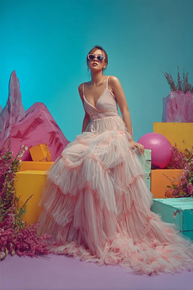 Casual Tulle Maxi Dresses - photo 2