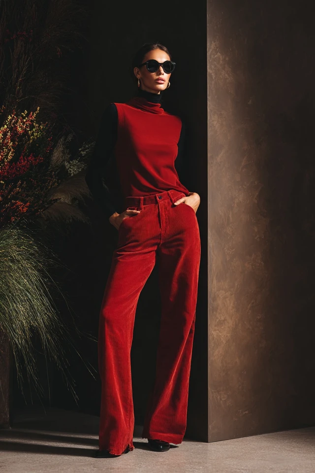 Comfy Corduroy Straight‑Leg Jeans - photo 2