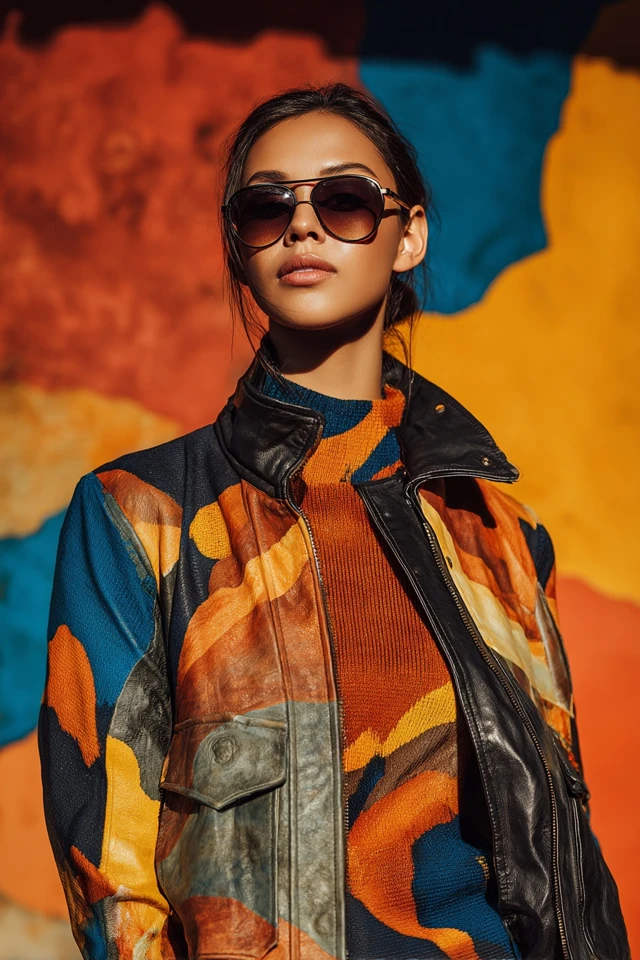 Stylish Knit Leather Jackets - photo 2