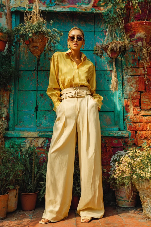 Soft Girl Festival Wide‑Leg Pants - photo 3