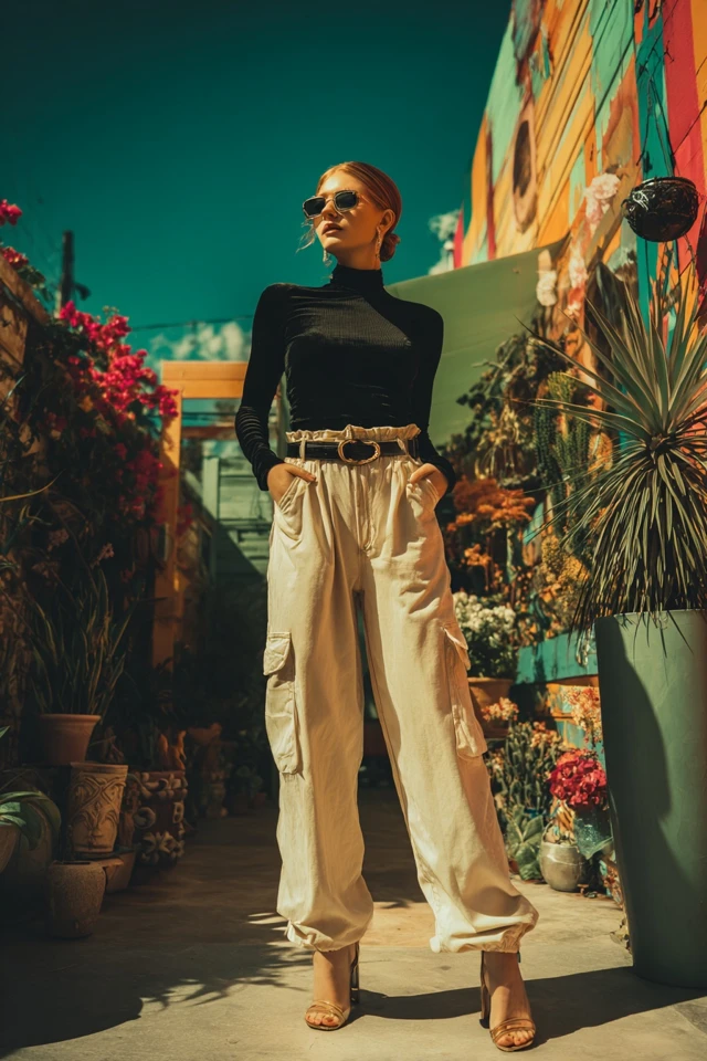 Soft Girl Velvet Cargo Pants - photo 2