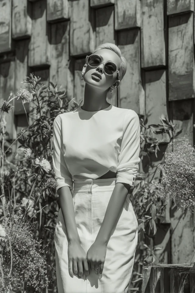 Bold Monochrome Neutrals Looks - photo 2