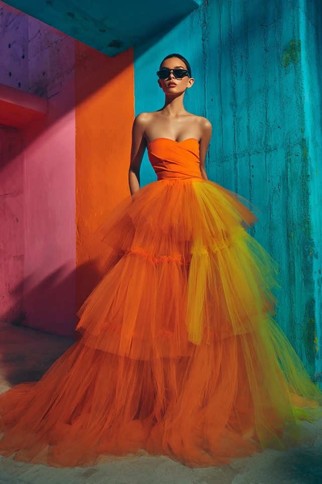 Glamorous Tulle Midi Skirts - photo 2