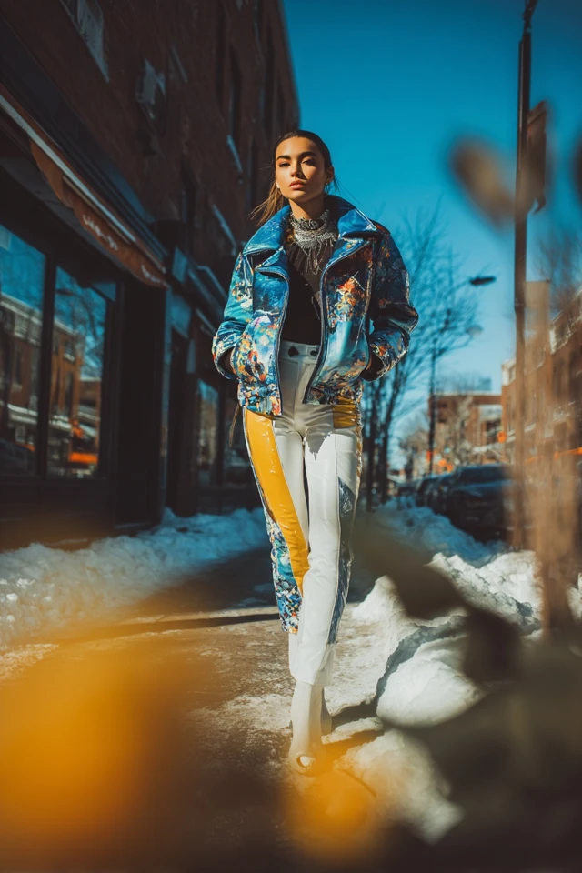 Chic Colorful Leather Jacket Seasonal Trends - photo 2