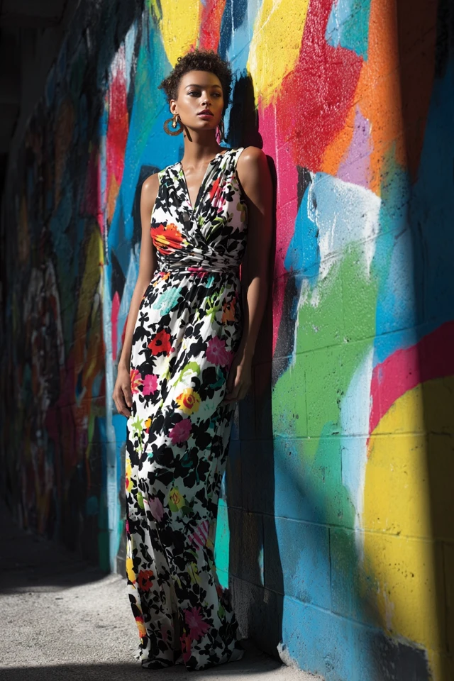 Monochrome Floral Dress Palette - photo 2
