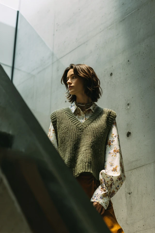 Scandi Sweater Vest Mood - photo 2