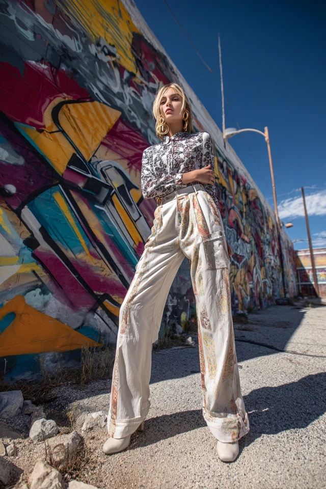Curated Coastal Cargo Pants Fabric Focus - photo 2