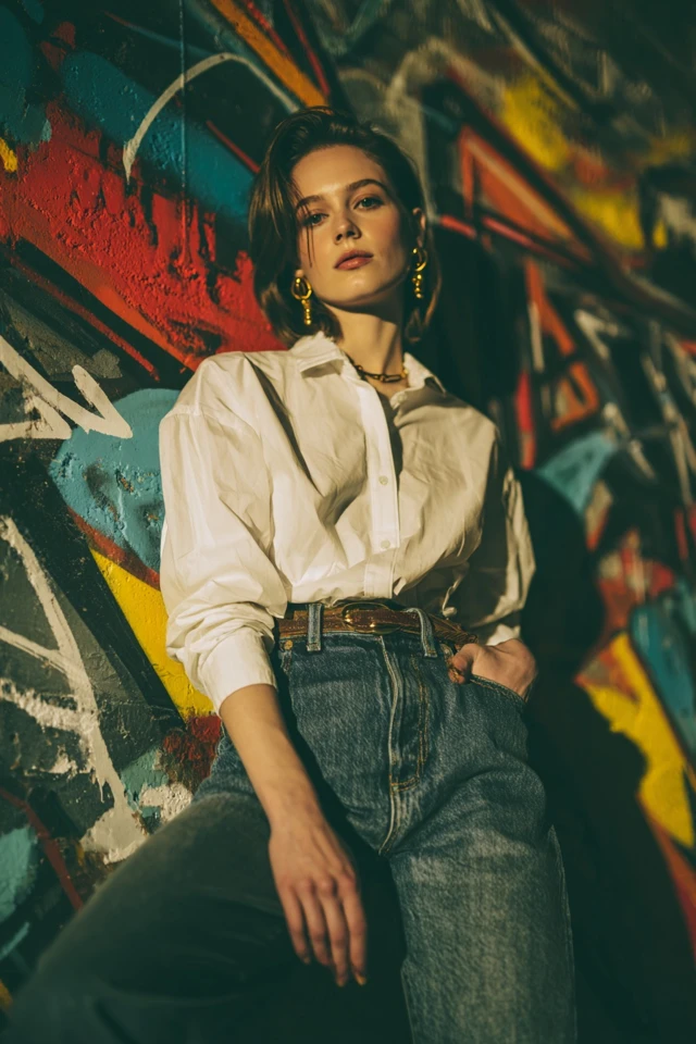 Vintage High-Waist Jeans Curated - photo 2