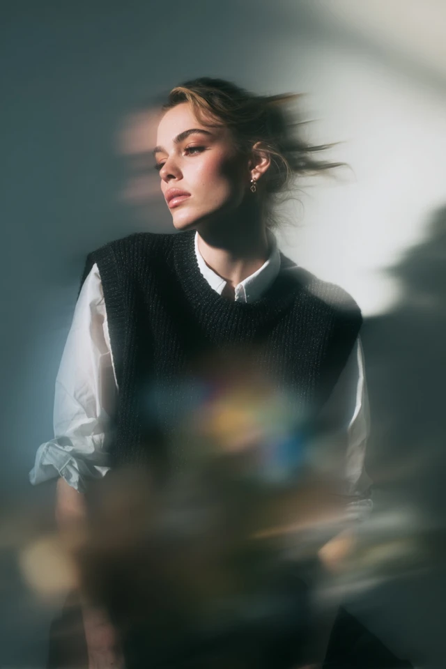 Lookbook Bold Sweater Vest Wardrobe Basics