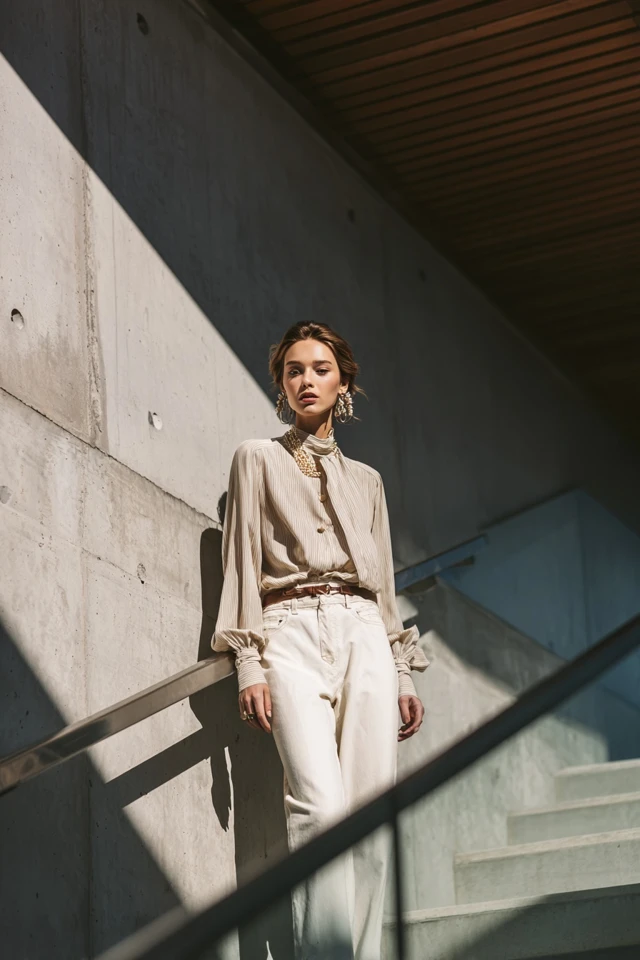 Essentials Neutral High-Waist Jeans Seasonal Trends - photo 2