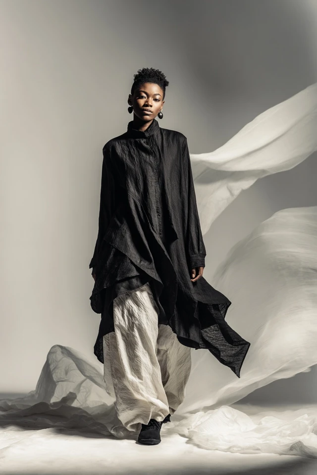 Winter Oversized Shirt Fabric Focus - photo 2