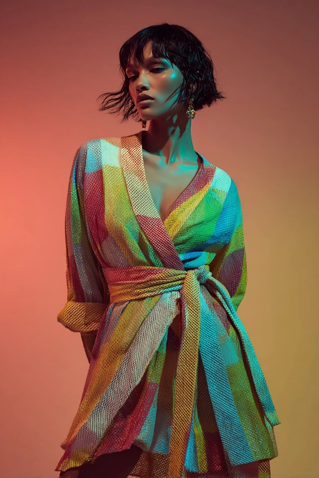 Colorful Wrap Dress Staples - photo 2
