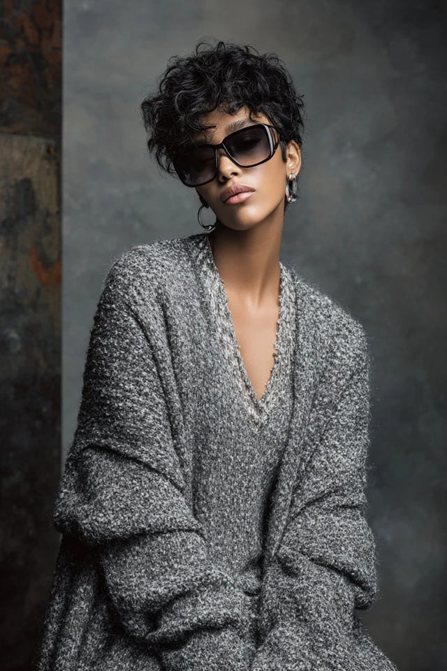 Whimsical Gunmetal Bouclé Layering Guide - photo 5