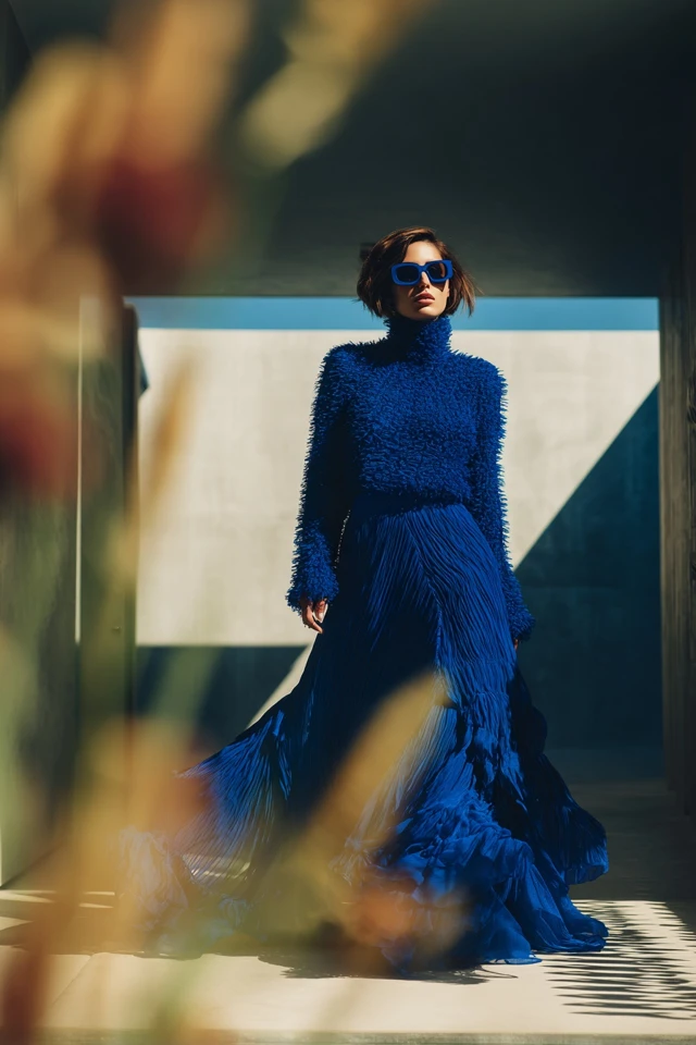 Electric Ultramarine Chenille Brunch Looks - photo 5