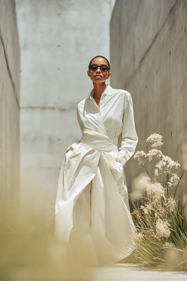 Chic Ivory Poplin Brunch Looks - photo 5