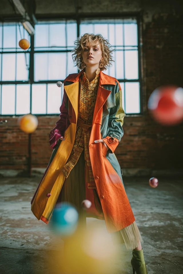 Colorful Trench Coat Mood - photo 3