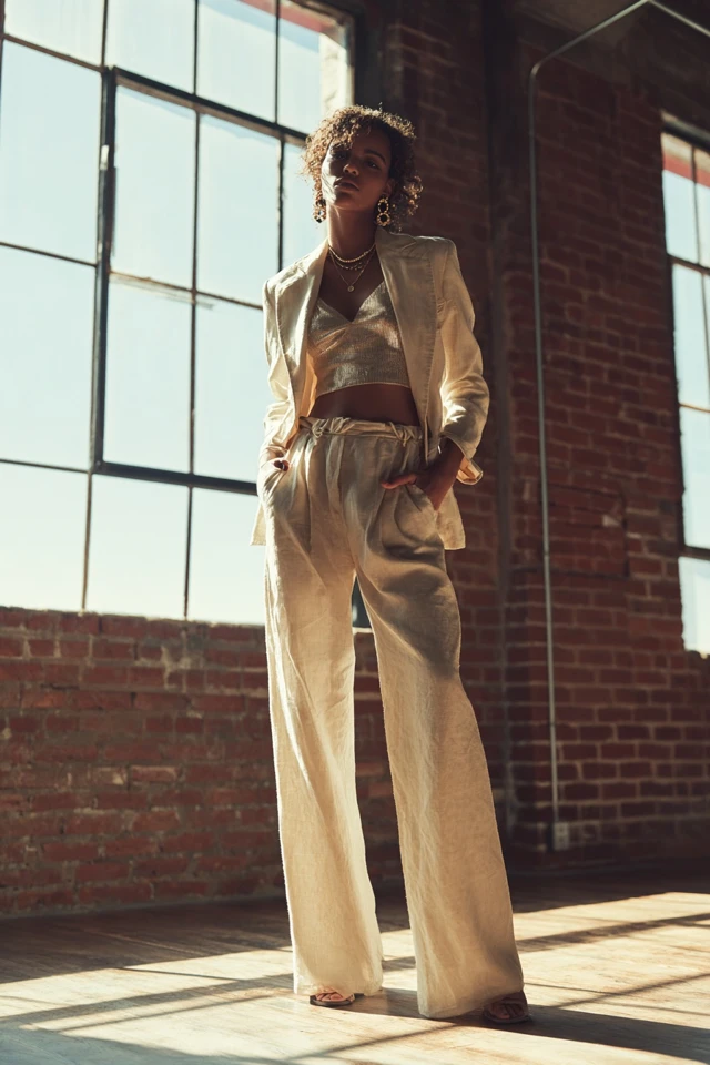 Staples Bold Linen Pants Style and Fit - photo 3