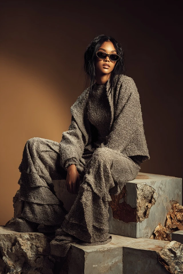 Whimsical Gunmetal Bouclé Layering Guide - photo 6