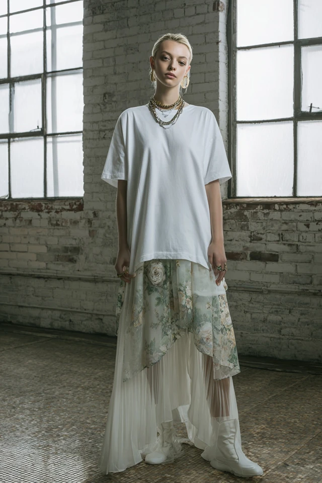 Effortless Bold White Tee Seasonal Trends - photo 3