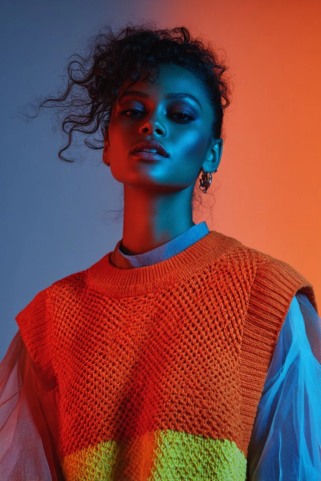 Bold Sweater Vest Layering - photo 3