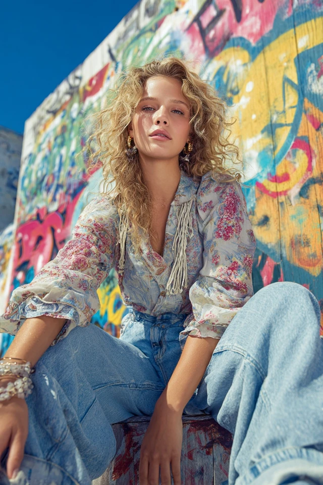 Palette Boho High-Waist Jeans Weather Style - photo 3