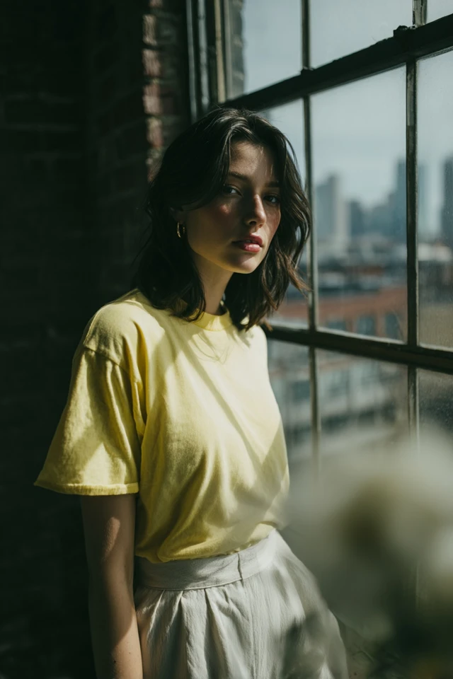Aesthetic Casual White Tee Color Palette - photo 3