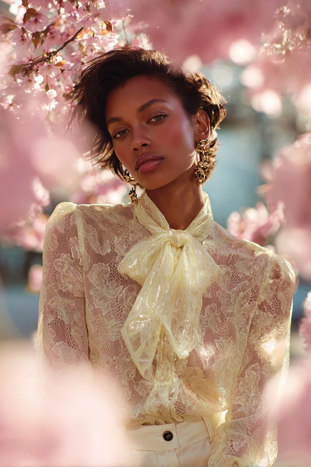 Spring Silk Blouse Weather Style - photo 3