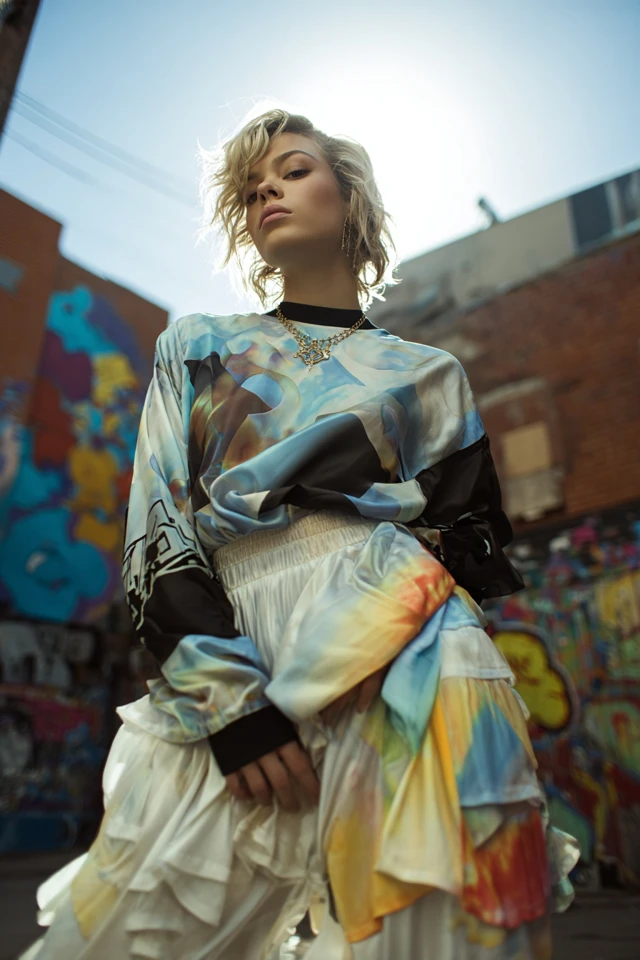 Essentials Street Style Silk Blouse Style and Fit - photo 3