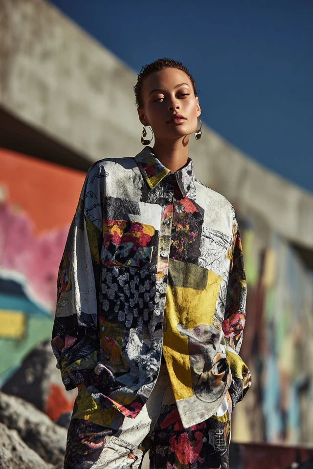 Edit Glam Oversized Shirt Style and Fit - photo 3