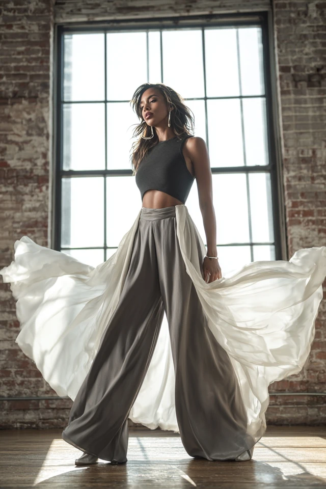 Glam Wide-Leg Pants Lookbook - photo 3