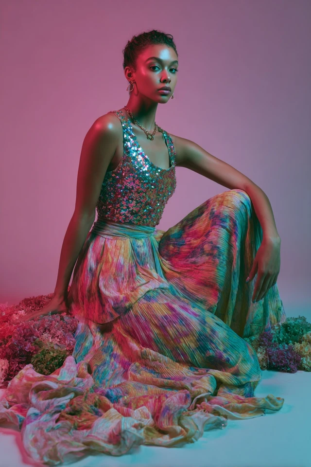 Colorful Sequin Top Curated - photo 3