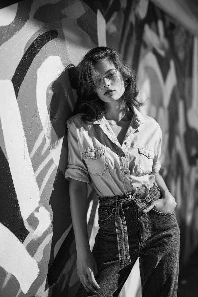 Monochrome Mom Jeans Staples - photo 3