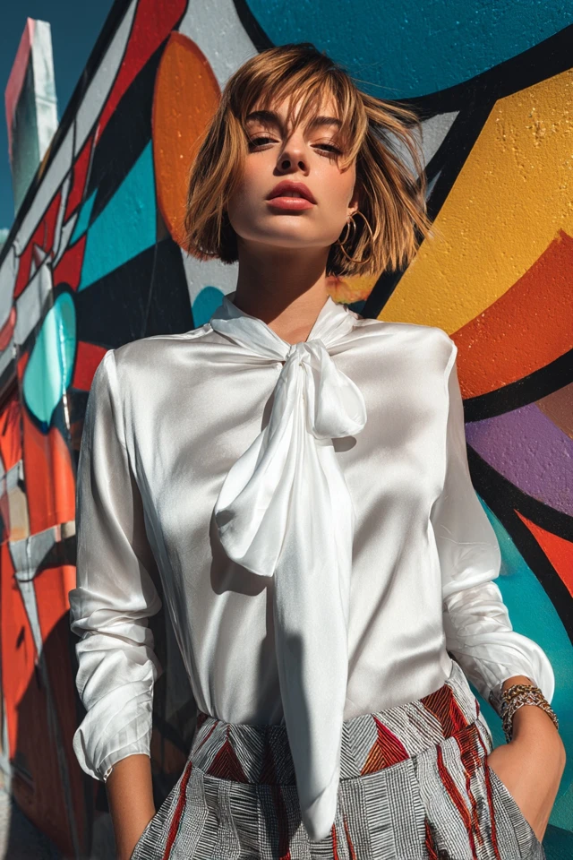 Curated Sporty Silk Blouse Accessory Trends - photo 3