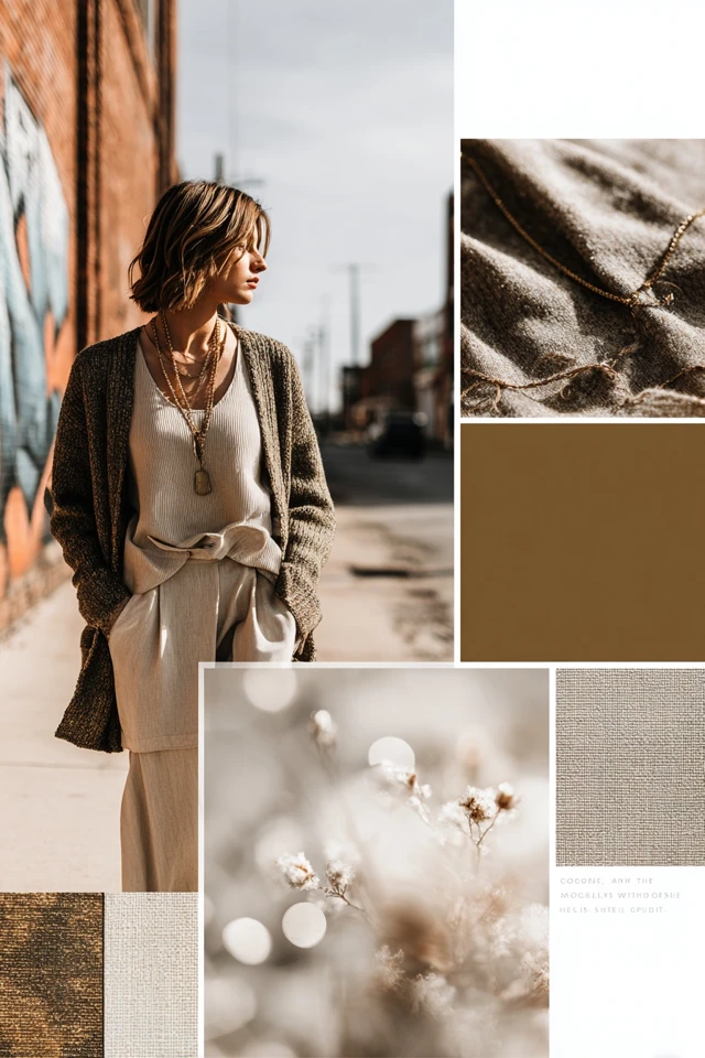 Curated Neutral Cardigan Color Palette - photo 3