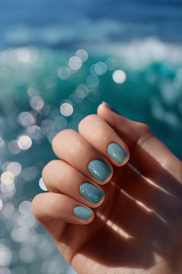 Teal Bliss Mani - photo 3