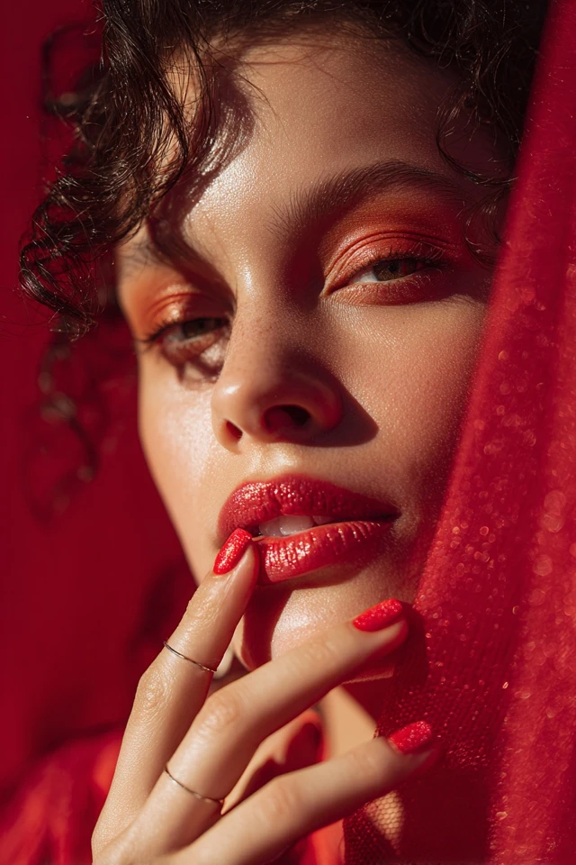 Red Whisper Nails - photo 3