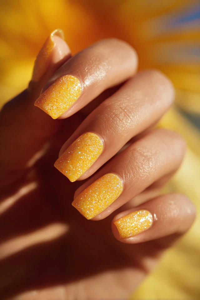 Yellow Fusion Manicure - photo 3