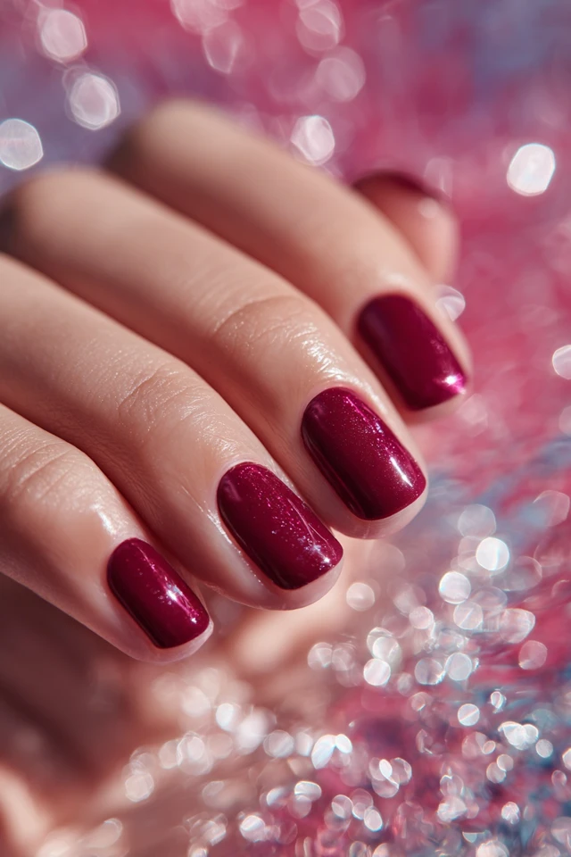 Burgundy Luster Mani - photo 2
