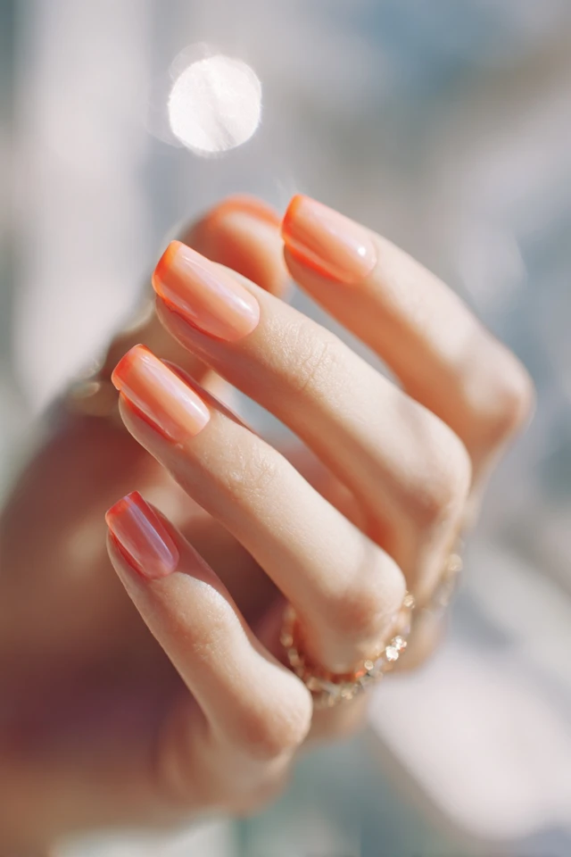 Orange Edge Manicure - photo 3