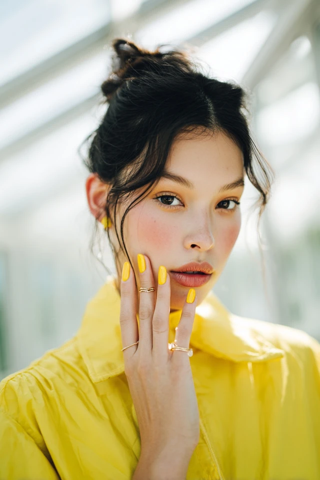 Yellow Dream Nails - photo 3