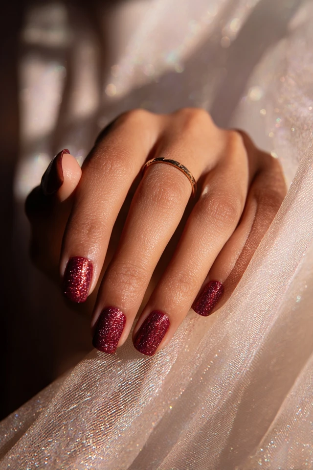 Burgundy Fusion Mani - photo 3
