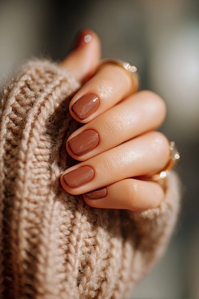 Brown Splash Mani - photo 3