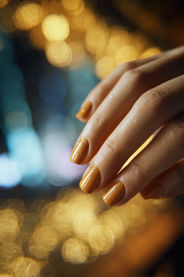 Brown Bloom Nails - photo 3