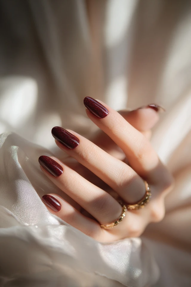 Burgundy Flare Manicure - photo 3