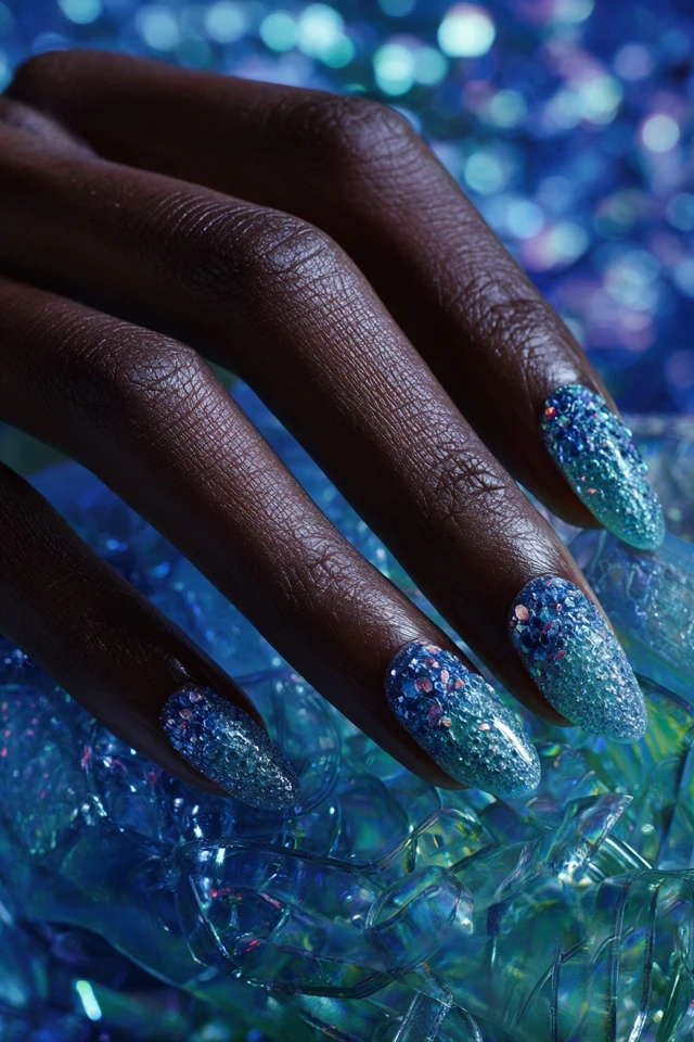 Textured Ombre Palette Nails - photo 2