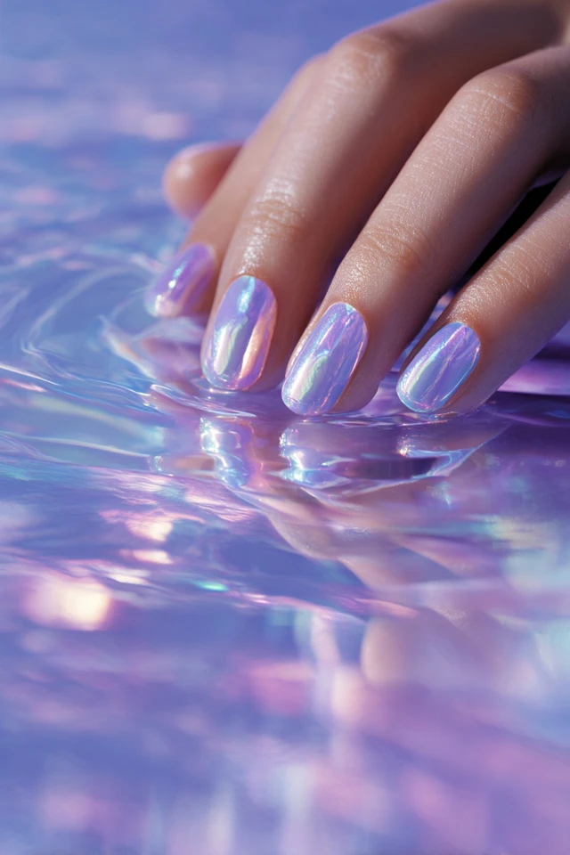 Prismatic Glitter Craft Nails