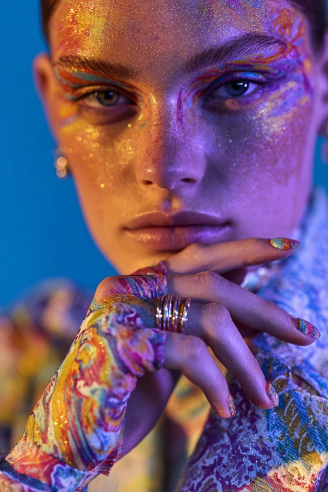 Silk-Edge Glitter Concept Nails - photo 3