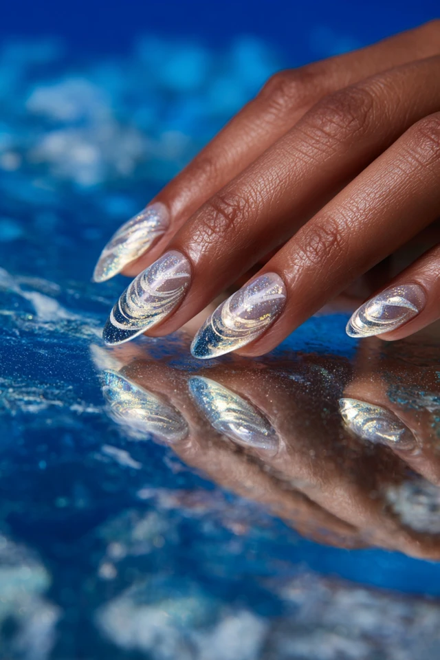 Layered Swirl Vision Nails - photo 3