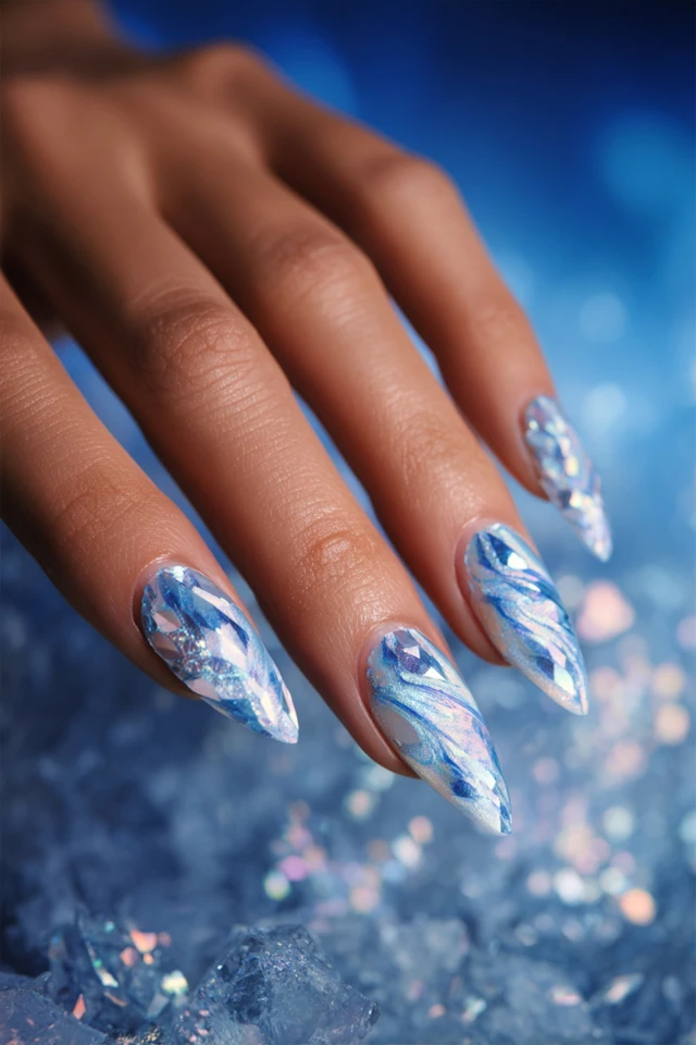 Silk-Edge Swirl Artistry Nails - photo 3